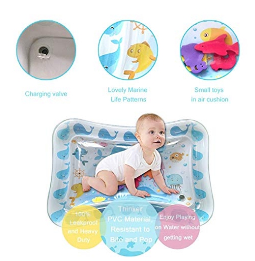 เบาะเป่าลม สำหรับลูกน้อย ลายปลาโลมา Inflatable Water Mat For Babies