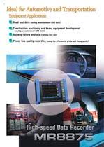 HIOKI MR8875 เครื่องบันทึกข้อมูลอเนกประสงค์ (MEMORY HiCORDER - 1000V Direct Input, Portable 16-channel Memory Recorder for Data Acquisition During Vehicle Testing with Direct CAN Bus Input)