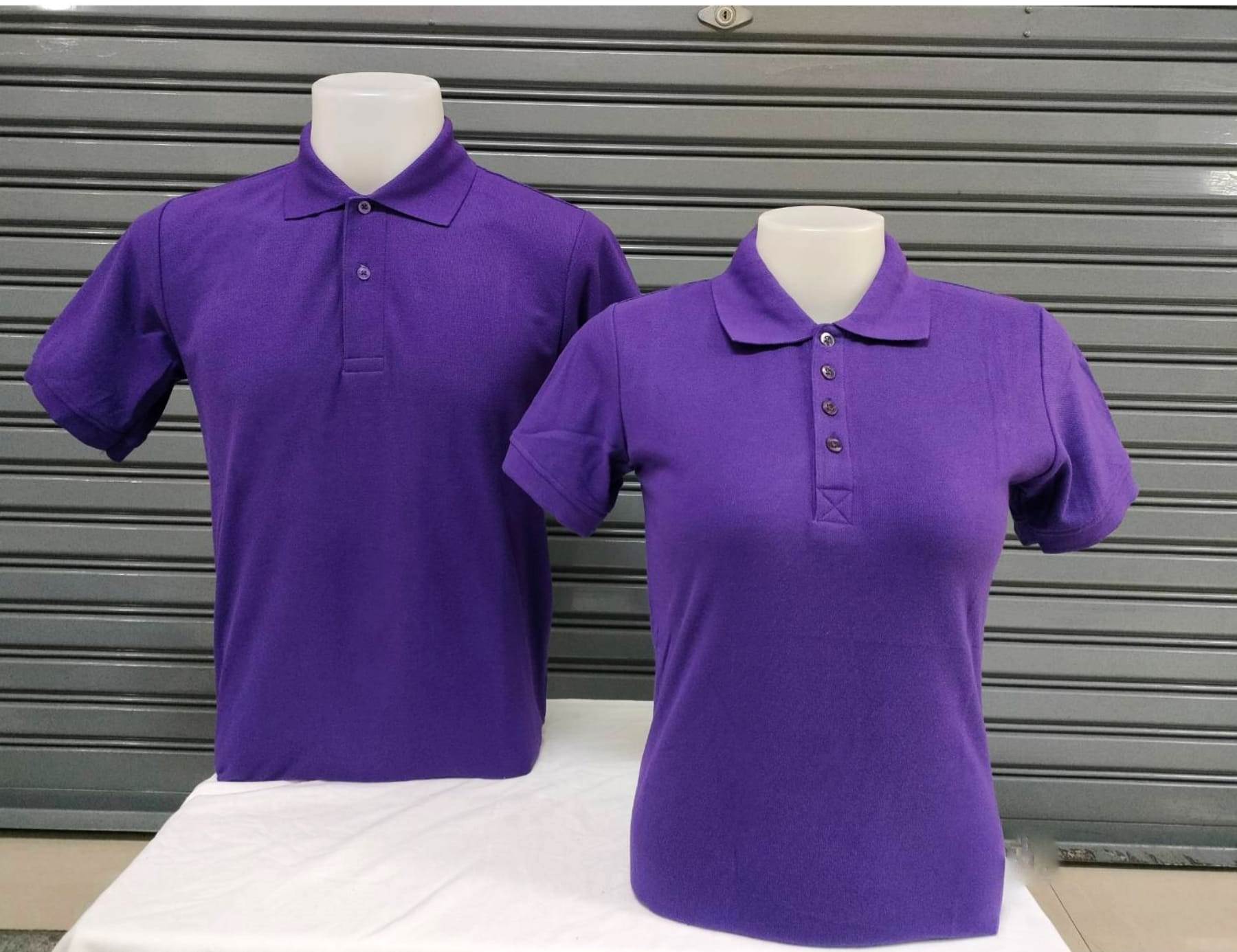 เสื้อโปโลสีม่วงเข้ม