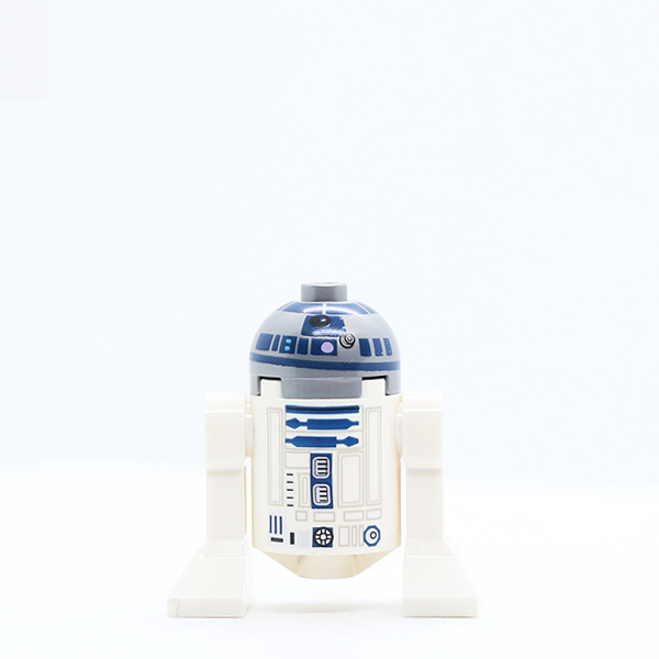 Astromech Droid, R2-D2, Flat Silver Head, Lavender Dots and Small Receptor