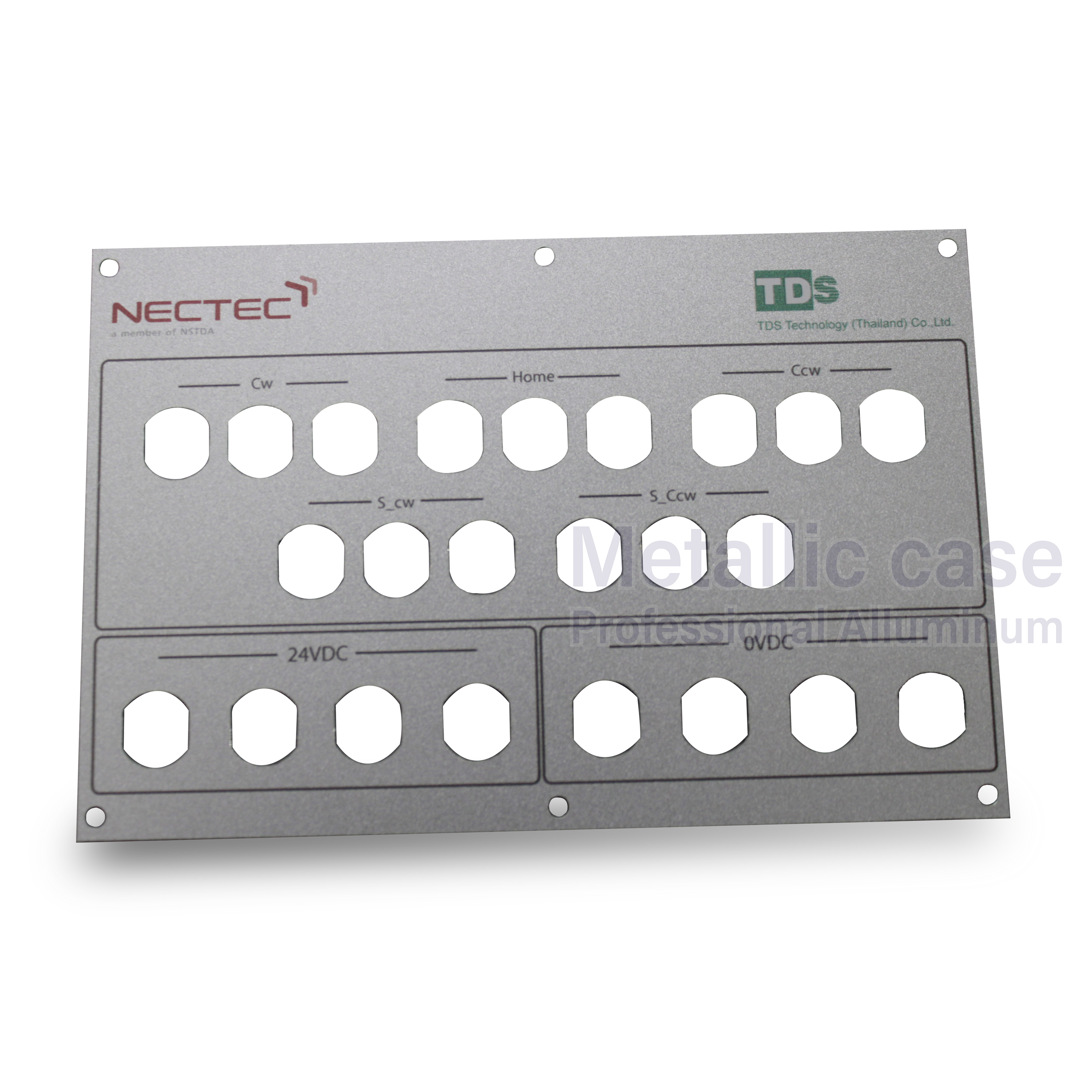 metalliccase2-0600-AAA-6409 mini Servo (150x100x3mm)NC.Silver