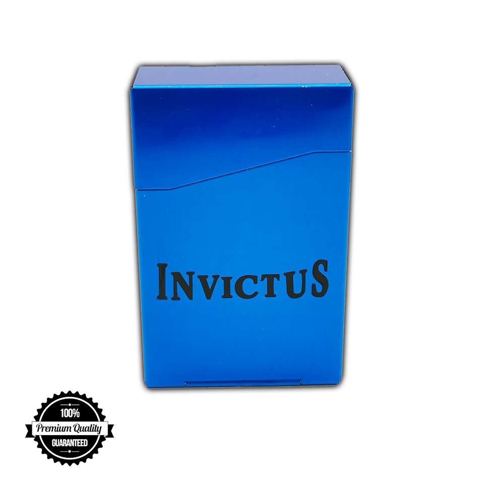 กล่องใส่ยาเส้น อลูมิเนียมอัลลอยด์ ฝาสปริง ใส่ได้ 20 มวน