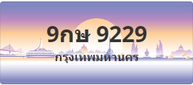 ป้ายประมูล 9กษ 9229