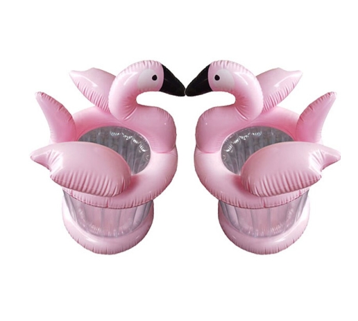 ถังเป่าลมใส่น้ำแข็ง ฟลามิงโก้ สีชมพู Inflatable Pink Flamingo Ice Bar