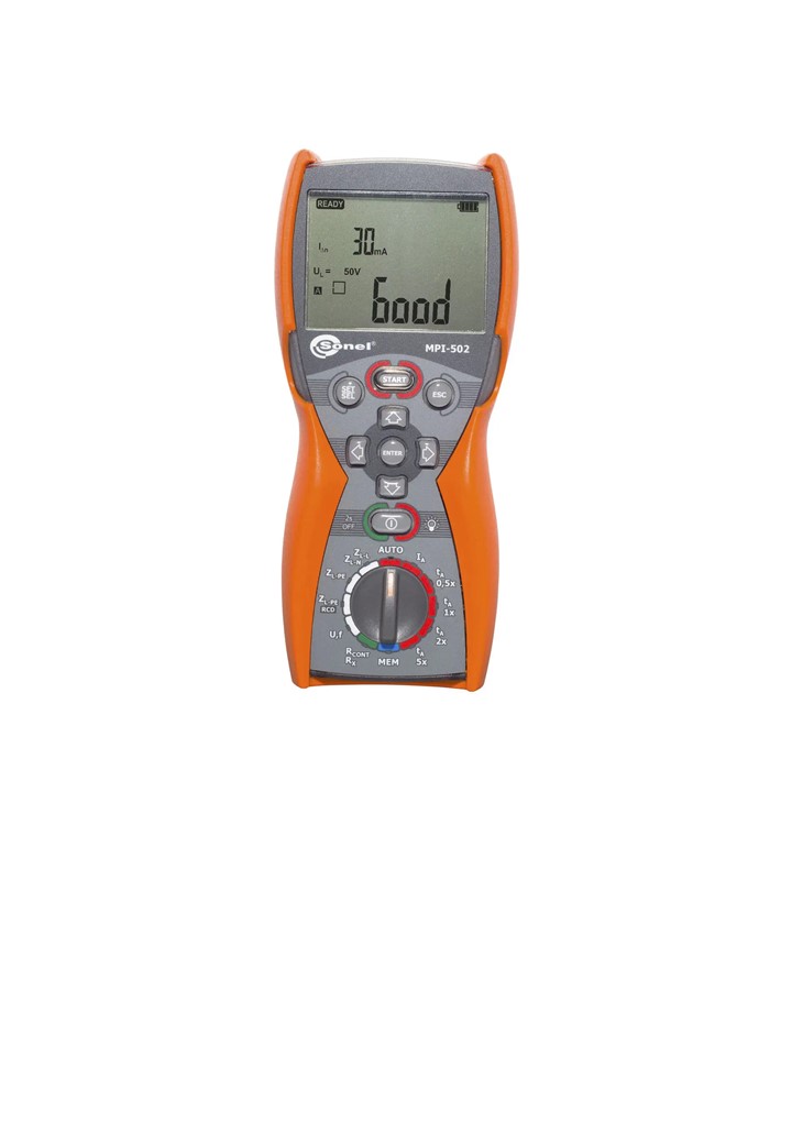 SONEL MPI-502 เครื่องตรวจสอบความปลอดภัยของระบบไฟฟ้า สำหรับตรวจสอบและรับรองความปลอดภัยระบบไฟฟ้า อาคารสูง โรงแรม โรงเรียน โรงงานอุตสาหกรรม