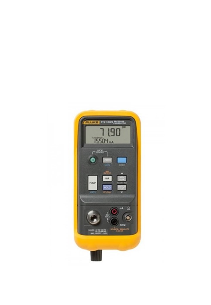 Fluke 719 100G เครื่องสอบเทียบความดันและสุญญากาศ (Pressure Calibrator) แบบมีปั้มไฟฟ้าในตัวเครื่อง ย่านวัด -12/+120 PSI