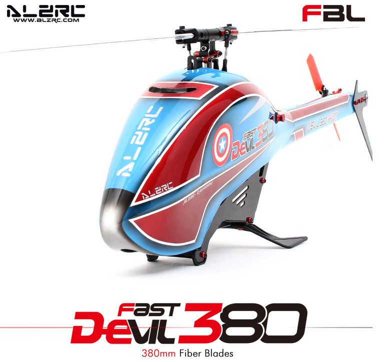 19H380-SS-A # ALZRC - Devil 380 FAST Combo A (Motor ALZ 3120 Pro 1000KV+Pitch 452MG+Servo Tail 501MG+ESC ALZ 60A v4 (HBW OEM)