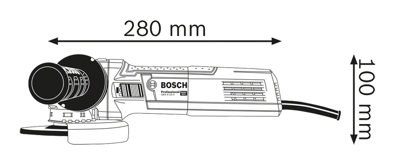 Bosch รุ่น GWX 9-125 S เครื่องเจียรไฟฟ้าไร้สาย