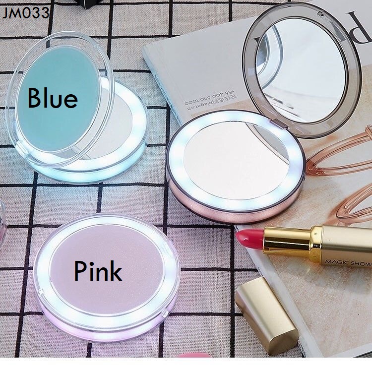 กระจกแต่งหน้าพกพา LED ขยาย 3 เท่า Led makeup mirror