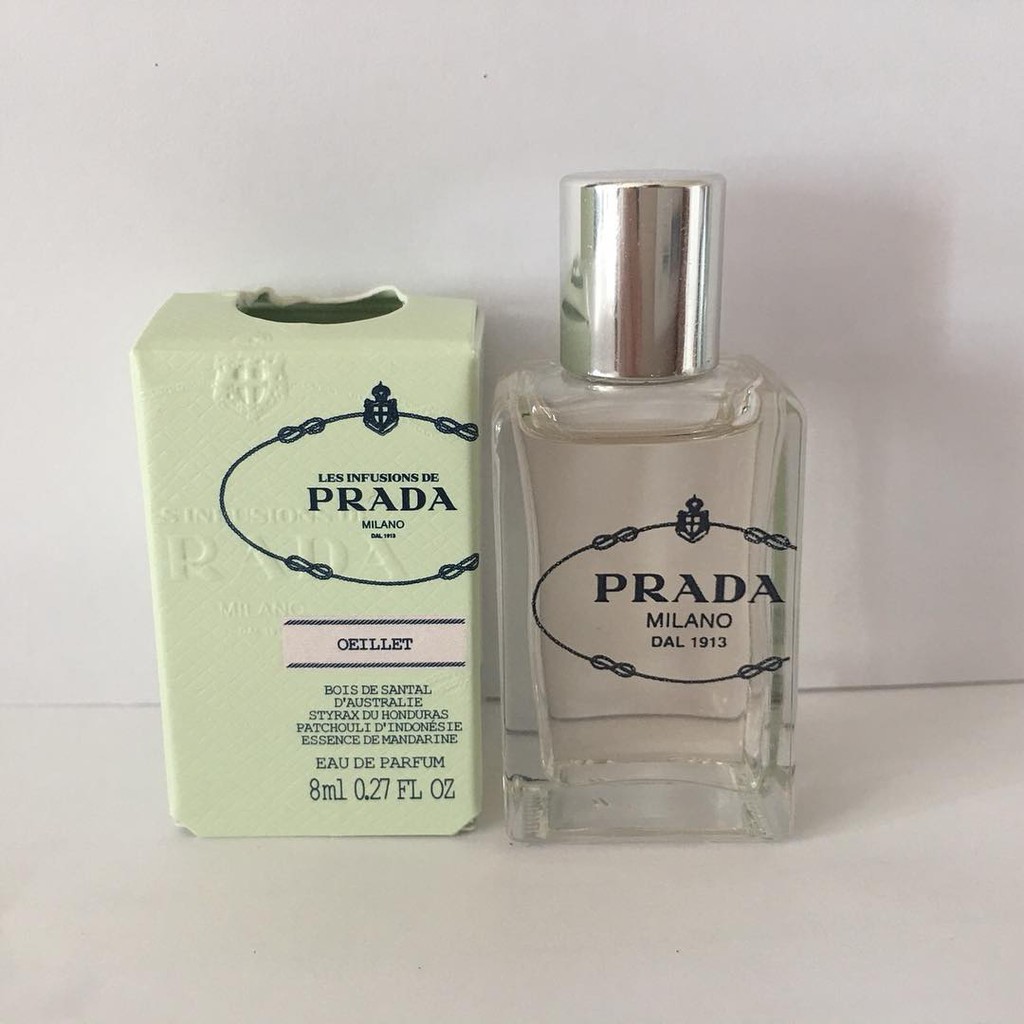 น้ำหอมแท้ จิ๋ว Prada Milano Oeillet ขนาดพกพา 8 ml น้ำหอมแท้ 100%