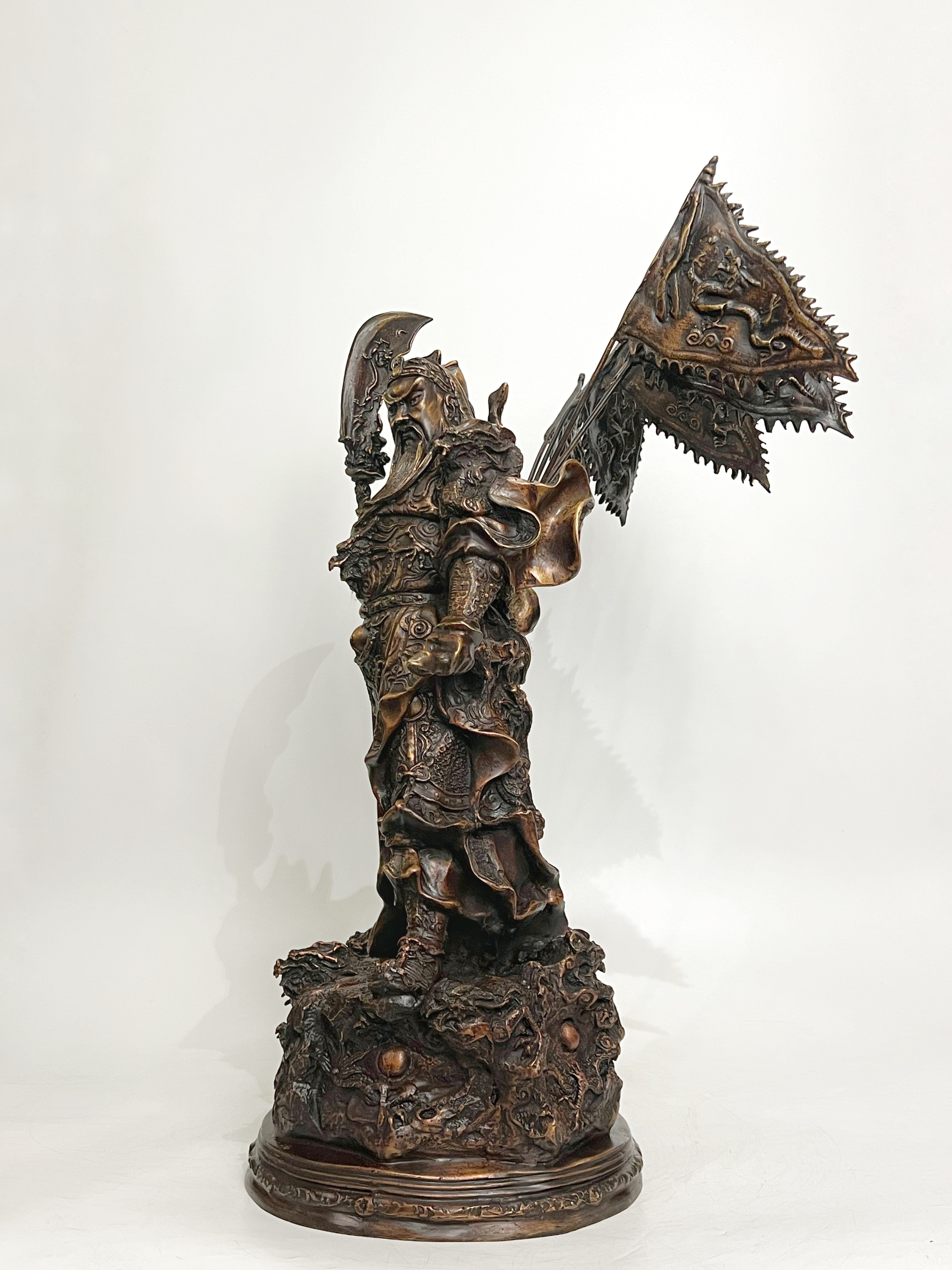 เทพเจ้ากวนอู (5ธง) สูง 22 นิ้ว