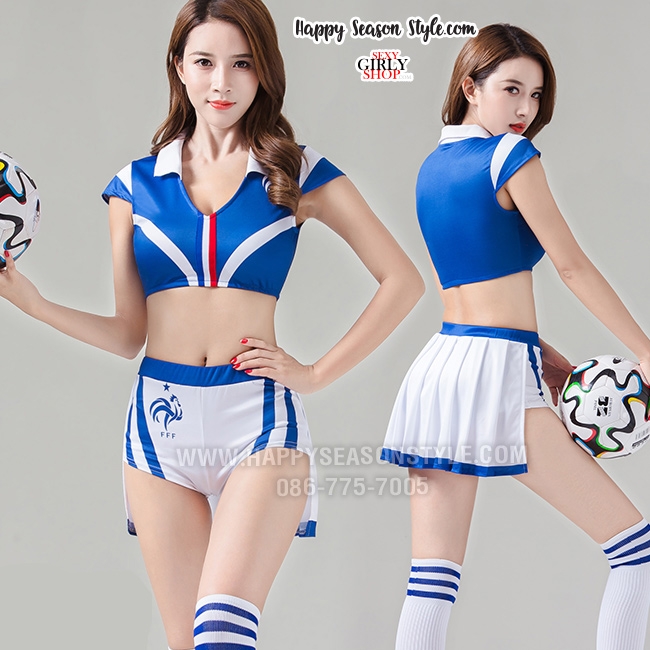 ชุดเชียร์บอล ชุดฟุตบอล Football รุ่นท๊อป - ฝรั่งเศส