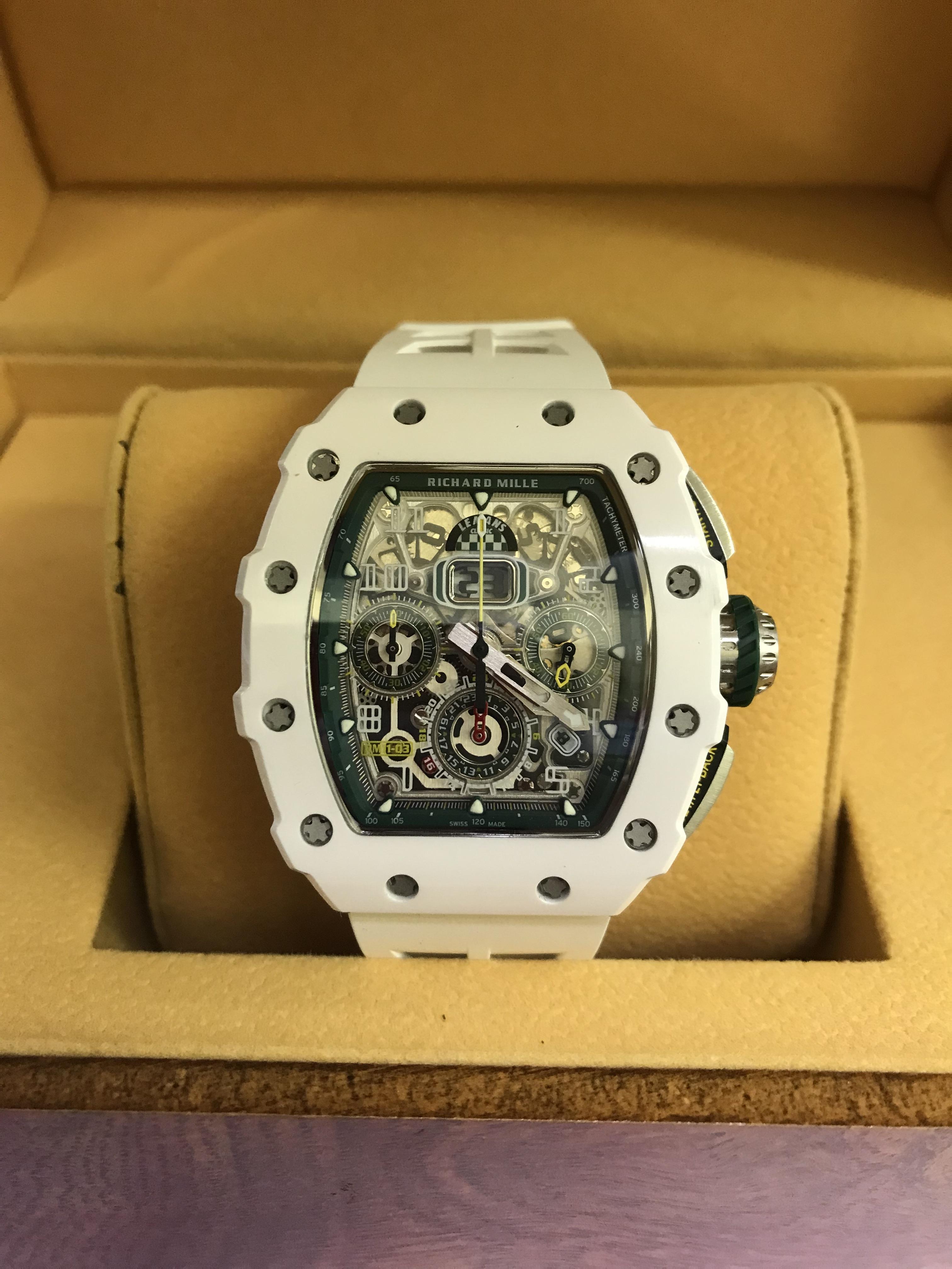Richard Mille RM11-03 White Ceramic (Swiss KV) .