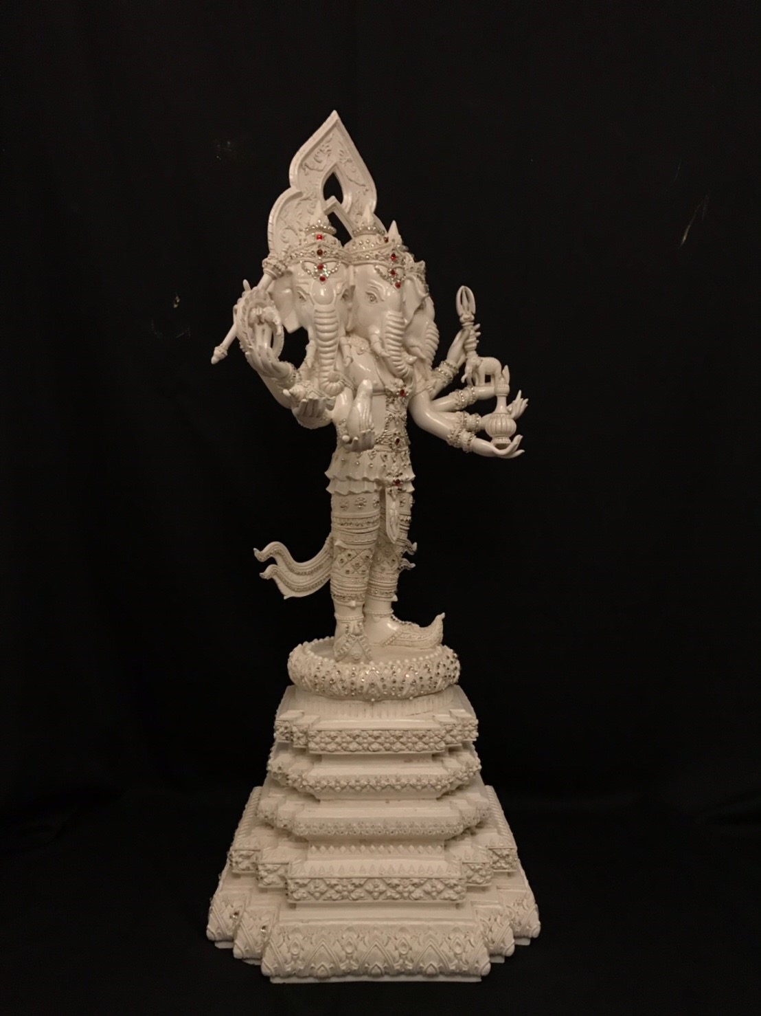 พระพิฆเนศ ปางตรีมุขคณปติ หน้าตัก 12 นิ้ว