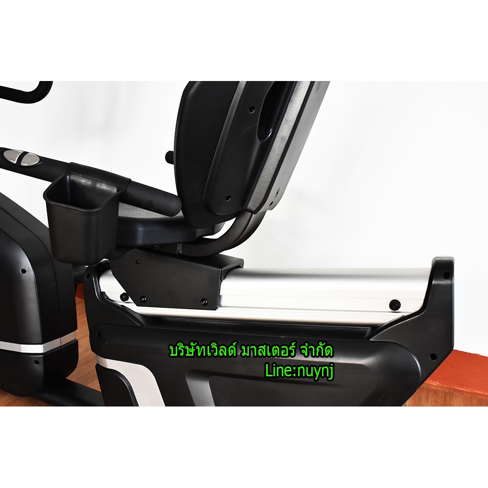 จักรยานนั่งปั่น Commercial Recumbent Electronic Bike KL8997 (Flywheel 14 KG.) WORLD MASTER FITNESSรองรับร้ำหนักผู้ใช้180