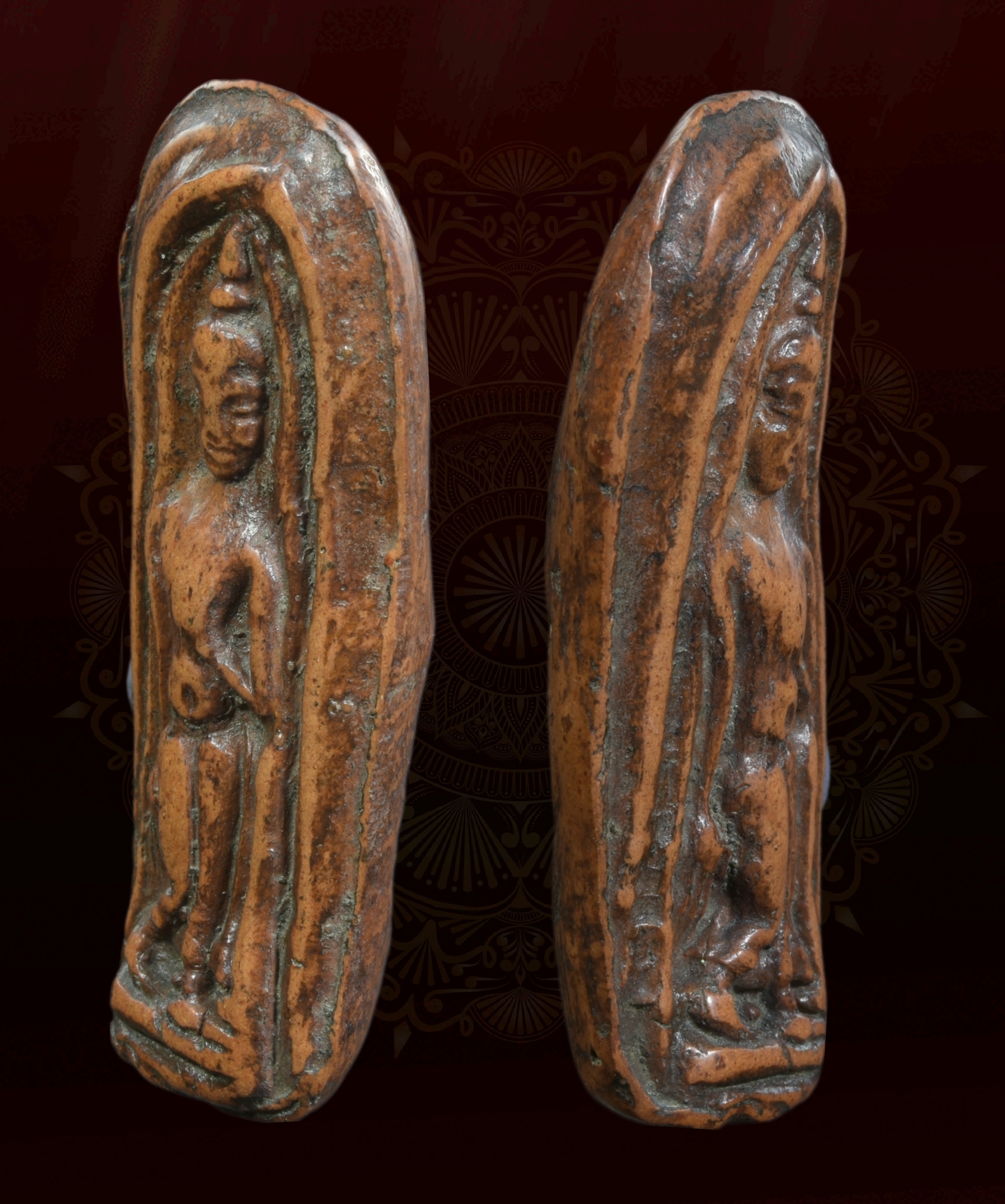 พระลีลาเม็ดขนุนเนื้อดิน