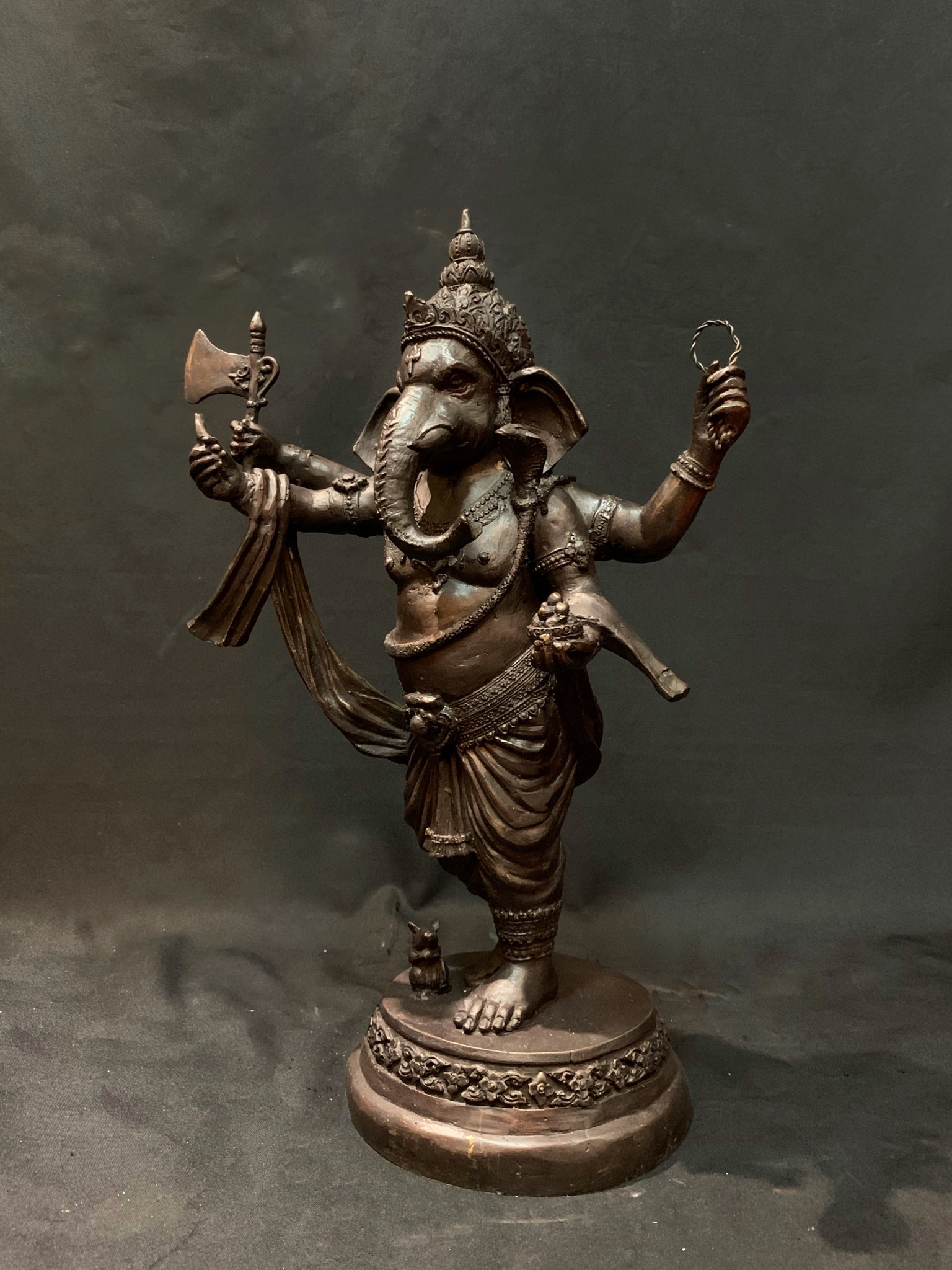 พระพิฆเนศ ปางไพรีพินาศ หน้าตัก 9 นิ้ว