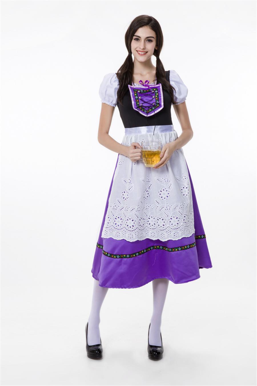 ชุดบาวาเรียน เยอรมัน สีม่วง 🏍️💨 ส่งไวจากไทย ออกโทเบอร์เฟส เทศกาลเบียร์