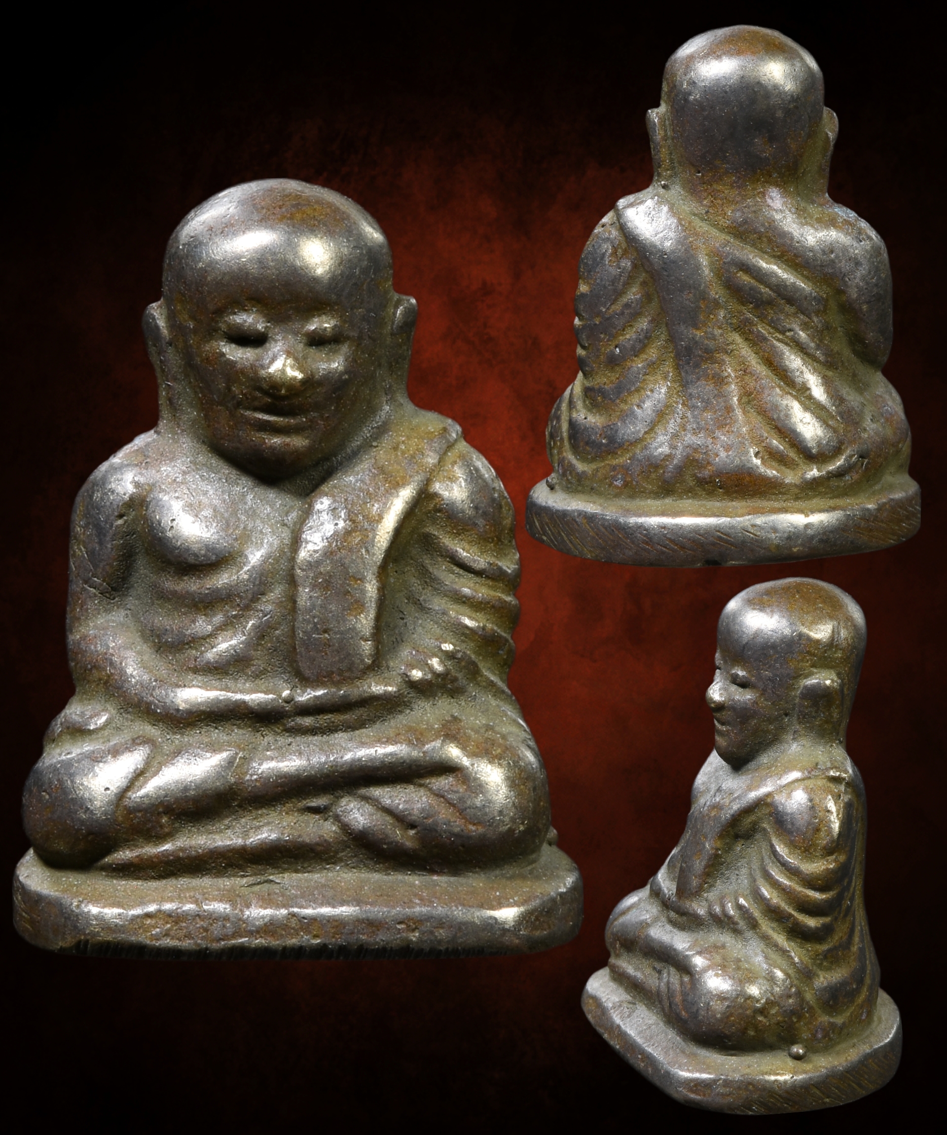 หลวงพ่อเงิน พิมพ์นิยม เนื้อแก่เงิน