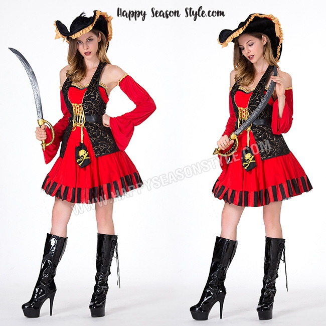 ชุดโจรสลัด สไตล์ สเปนนิซ โจรสลัดหญิง