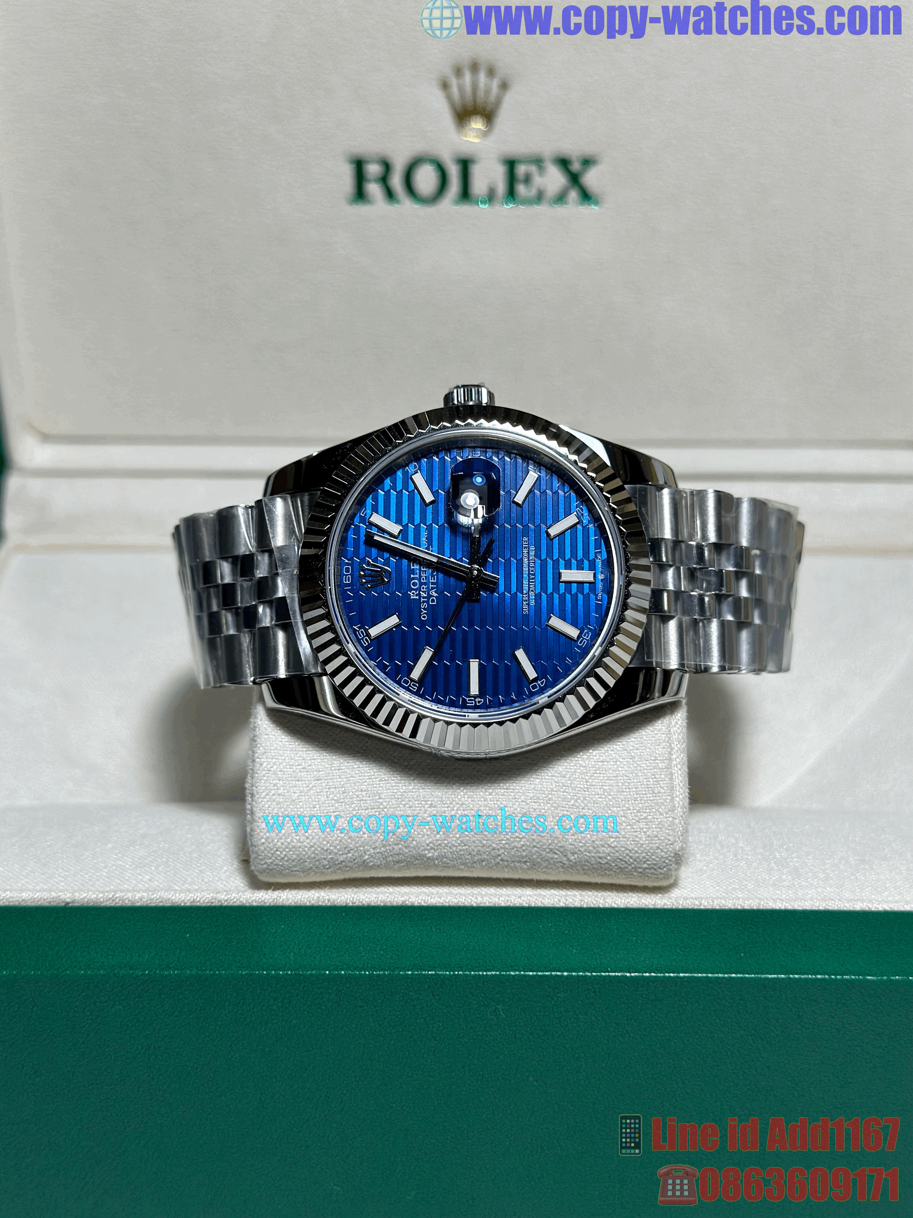 Rolex Datejust 41mm Blue Dial Ref#126334 (Swiss EW)