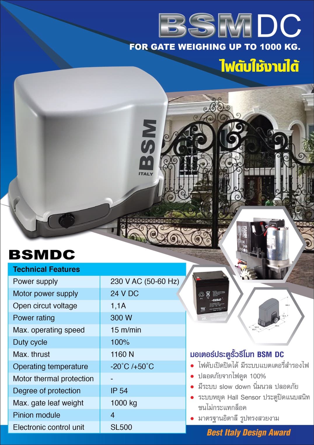 ร้านขาย มอเตอร์รีโมท BSM ของแท้ 100% พร้อมรับประกันคุณภาพ Tel. 0951955898