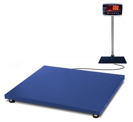 เครื่องชั่งดิจิตอล 2000 kg. ค่าละเอียด 500 g. แท่นชั่ง 120x120 cm.