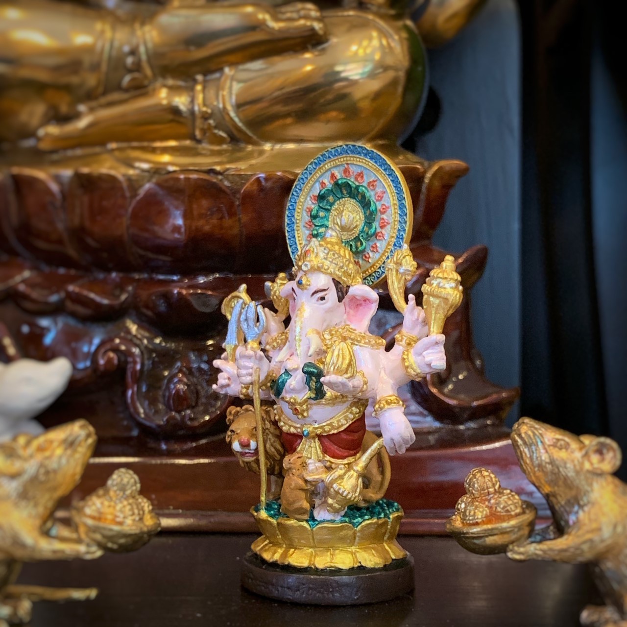 พระพิฆเณศวร์ ปาง 51 ตา สูง 3.5"