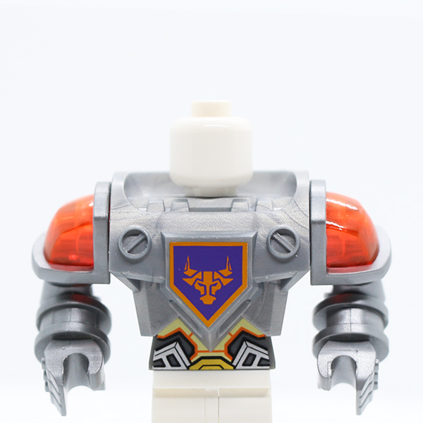 Modified Oversized with Armor with Pin Holes with Orange and Gold Circuitry