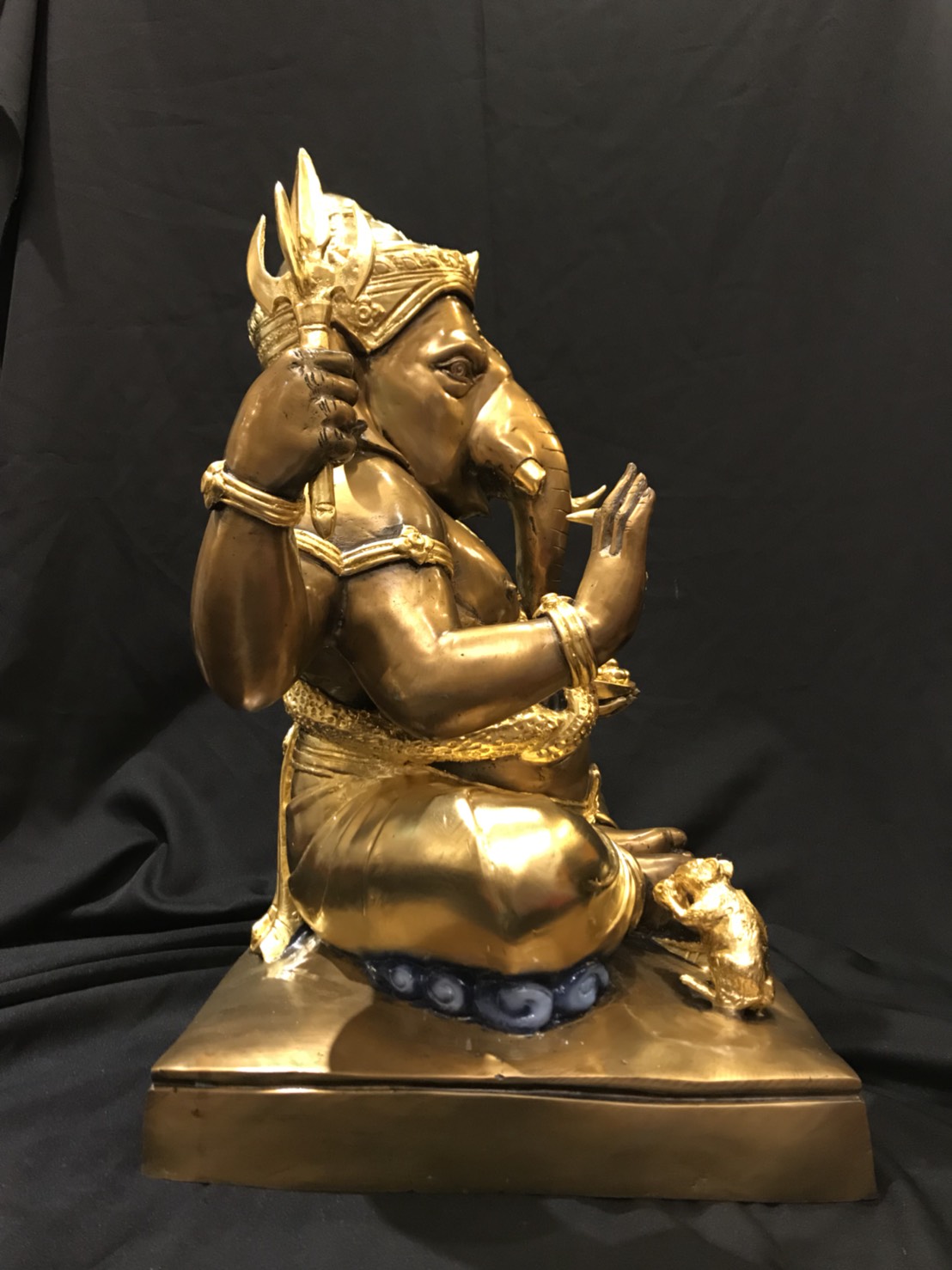 พระพิฆเนศ ปางเอกทันตะ หน้าตัก 16 นิ้ว (ฐานเหลี่ยม)