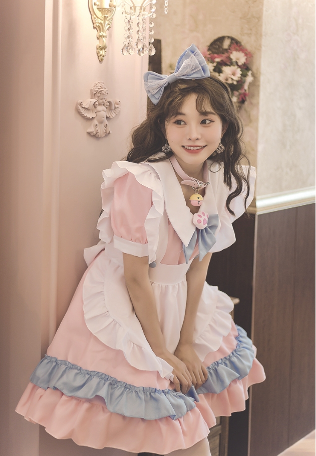 ชุดเมด ชุดเมดญี่ปุ่น คอสเพลย์ สวีทแคท มี 2 สี