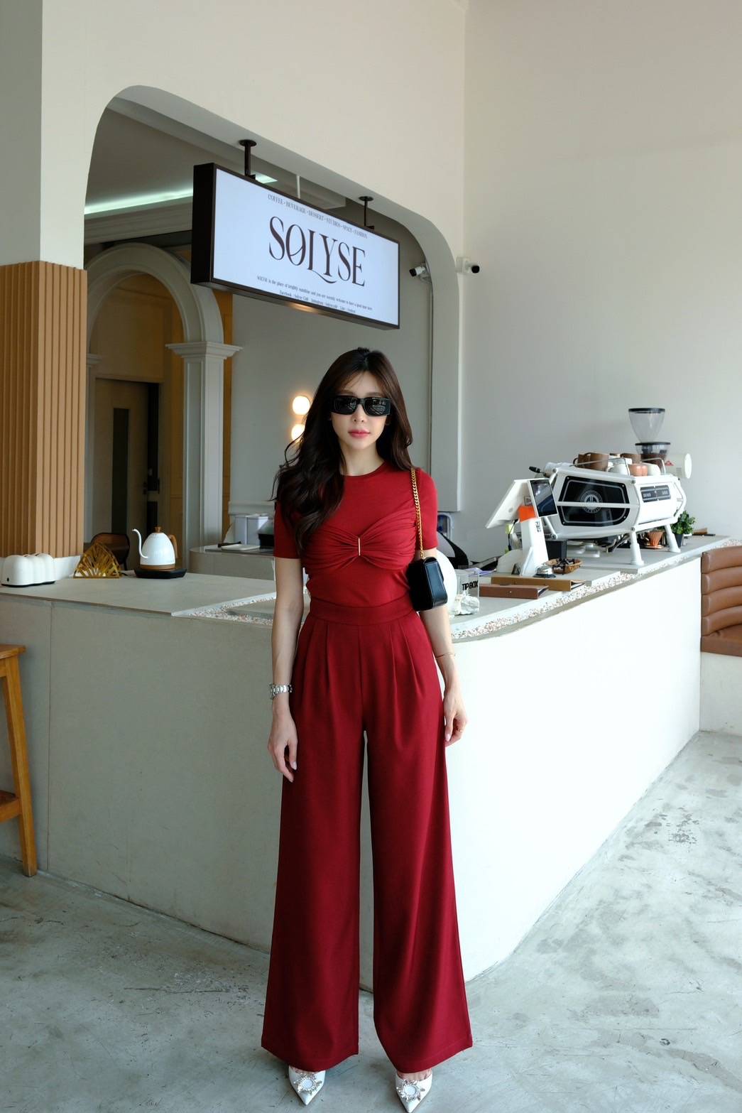 Kelly set เซ็ตเสื้อ+กางเกง งานเสื้อผ้านิ่มยืดพรีเมี่ยมความหนากำลังดี thitiya