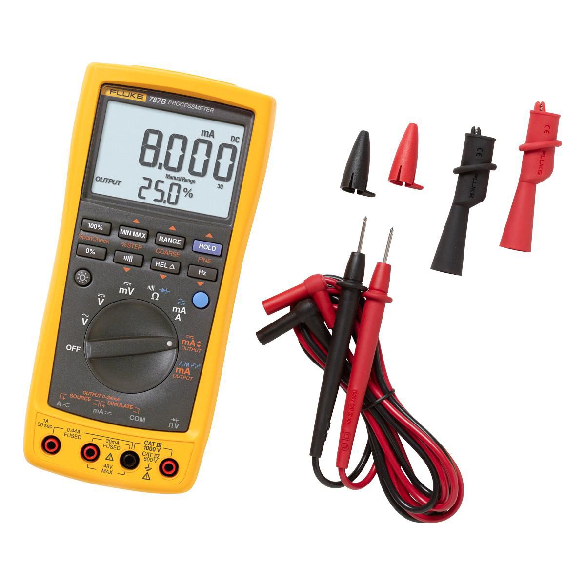 FLUKE 787B ดิจิตอลมัลติมิเตอร์พร้อมฟังก์ชั่นโปรเซสแคลลิเบรเตอร์สอบเทียบกระแสไฟฟ้าแบบ mA