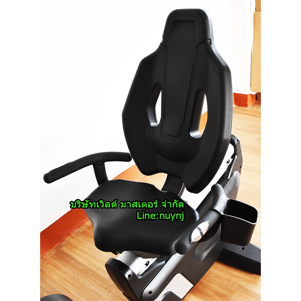 จักรยานนั่งปั่น Commercial Recumbent Electronic Bike KL8997 (Flywheel 14 KG.) WORLD MASTER FITNESSรองรับร้ำหนักผู้ใช้180