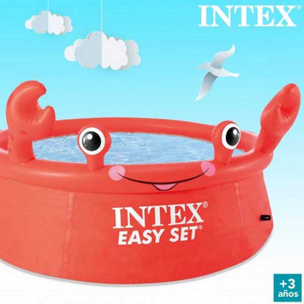 Intex สระน้ำ อีซี่เซ็ต 6 ฟุต 1.83x0.51 เมตร ลายปูน้อย Intex Happy Crab Easy Set Pool