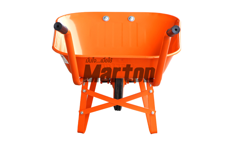 Marton รถเข็นปูนล้อเดี่ยวยางตัน (สีส้ม)
