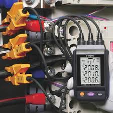 HIOKI PD3259-50 เครื่องตรวจวัดลำดับเฟสแบบไม่สัมผัส แสดงข้อมูลตัวเลข 4 บรรทัด