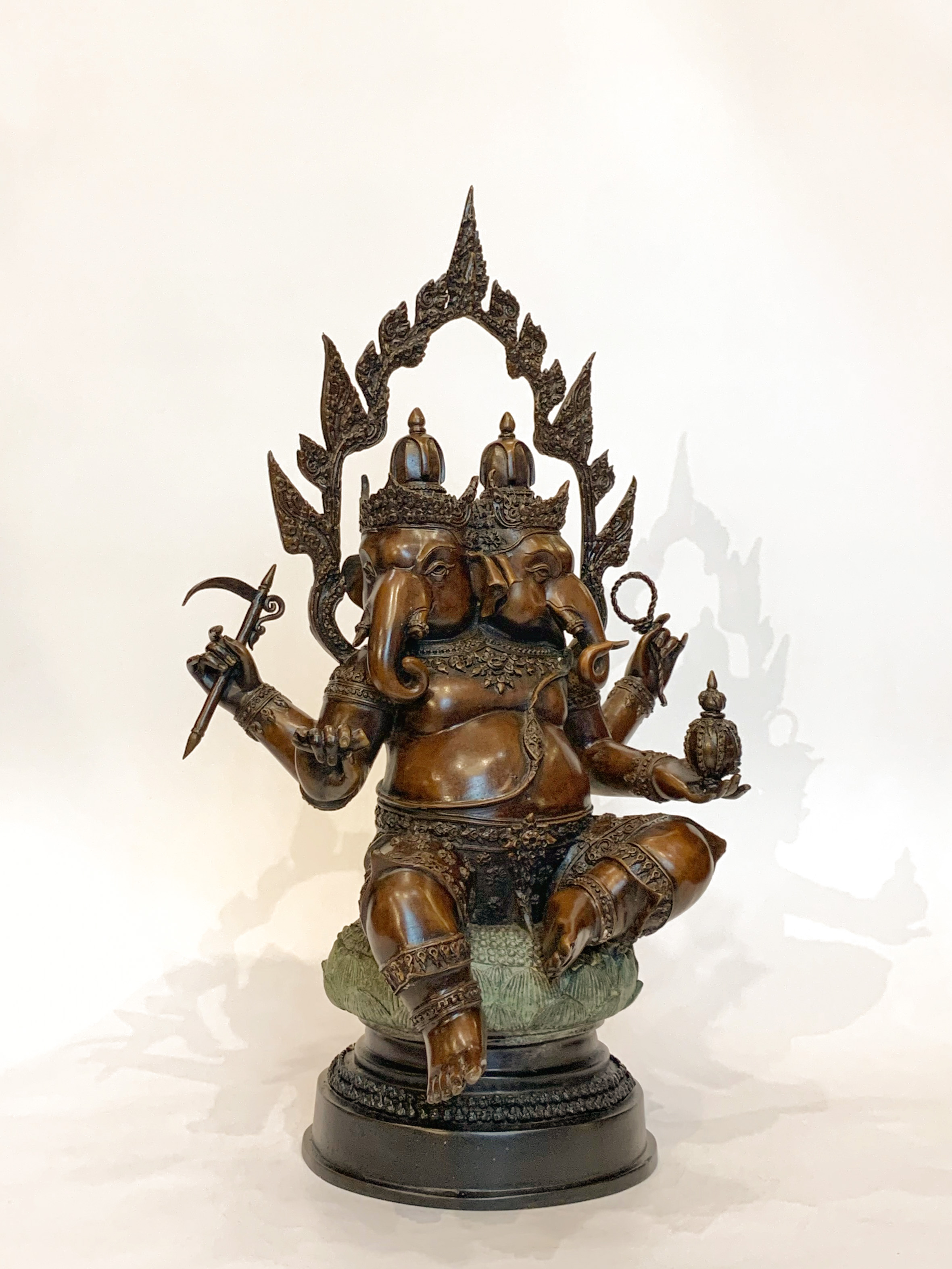 พระพิฆเนศ ปางทวิมุข หน้าตัก 9 นิ้ว