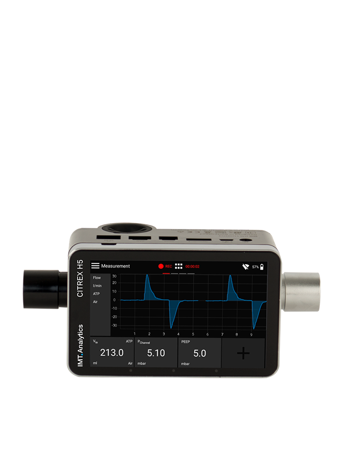 CITREX H5 เครื่องสอบเทียบเครื่องวัดอัตราการไหลก๊าซทางการแพทย์