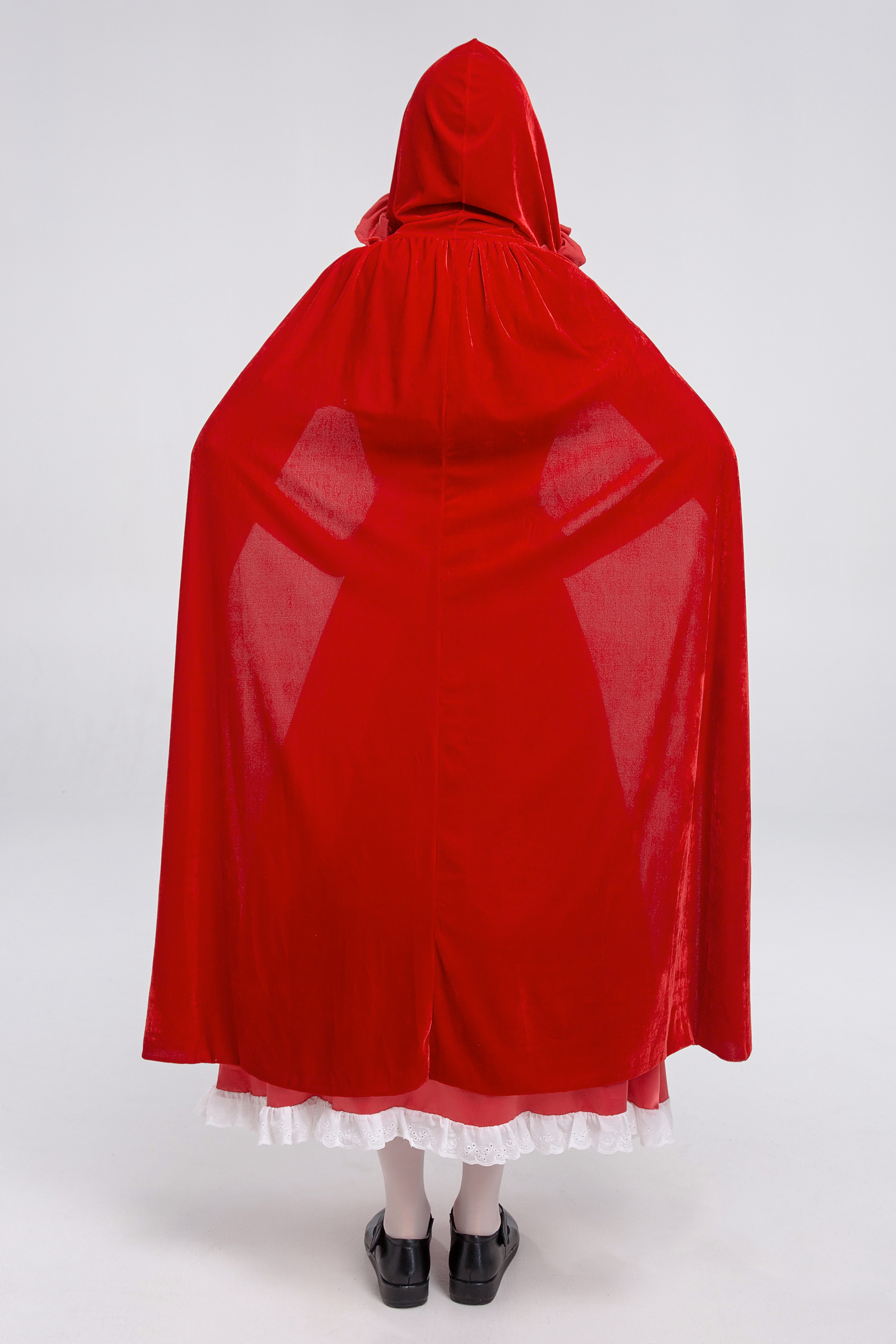 ชุดหนูน้อยหมวกแดง พร้อมผ้าคลุม หนูน้อยหมวกแดงแบบยาว