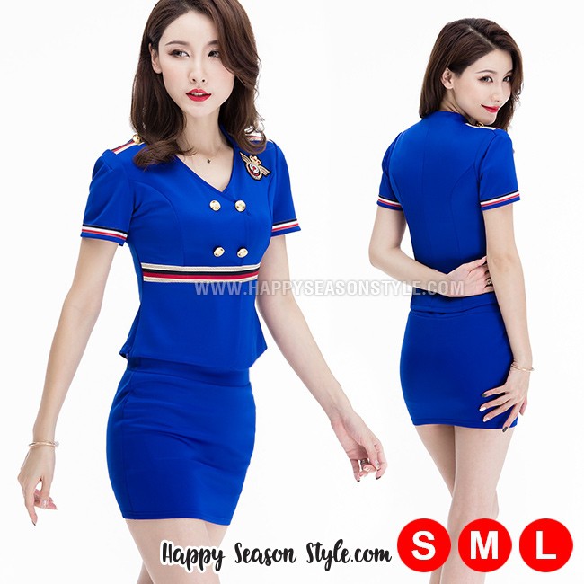 ชุดพนักงาน ชุดยูนิฟอร์ม ชุดแอร์ พนักงานต้อนรับ พีอาร์ แอร์โฮสเตท