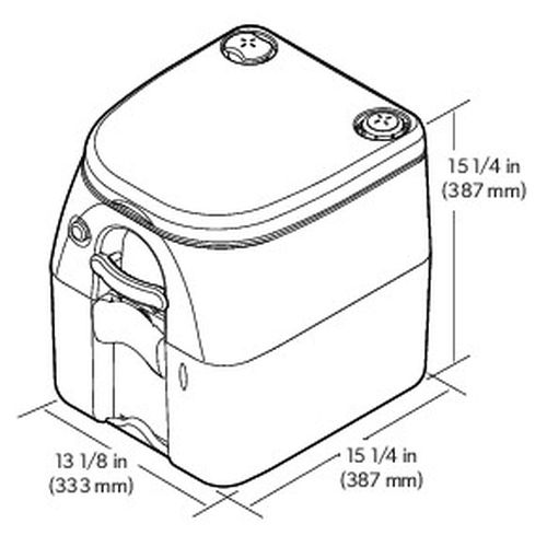 Dometic Portable Toilet 976 สุขภัณฑ์เคลื่อนที่ขนาด 18 ลิตร