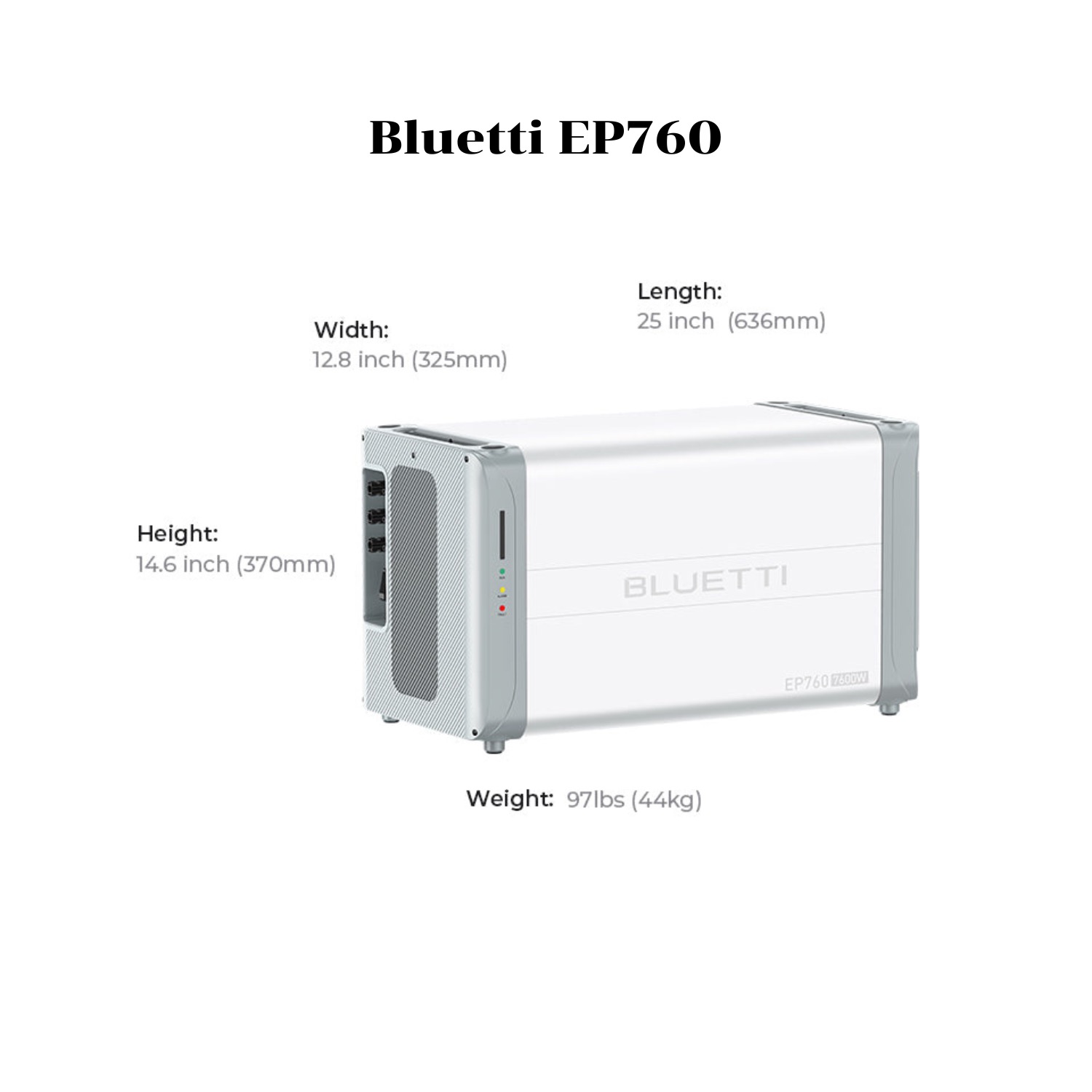 BLUETTI EP760 + B500*2 | 7600W 9920Wh Power Kit Home Battery Backup แบตเตอรี่สำรองเอนกประสงค์