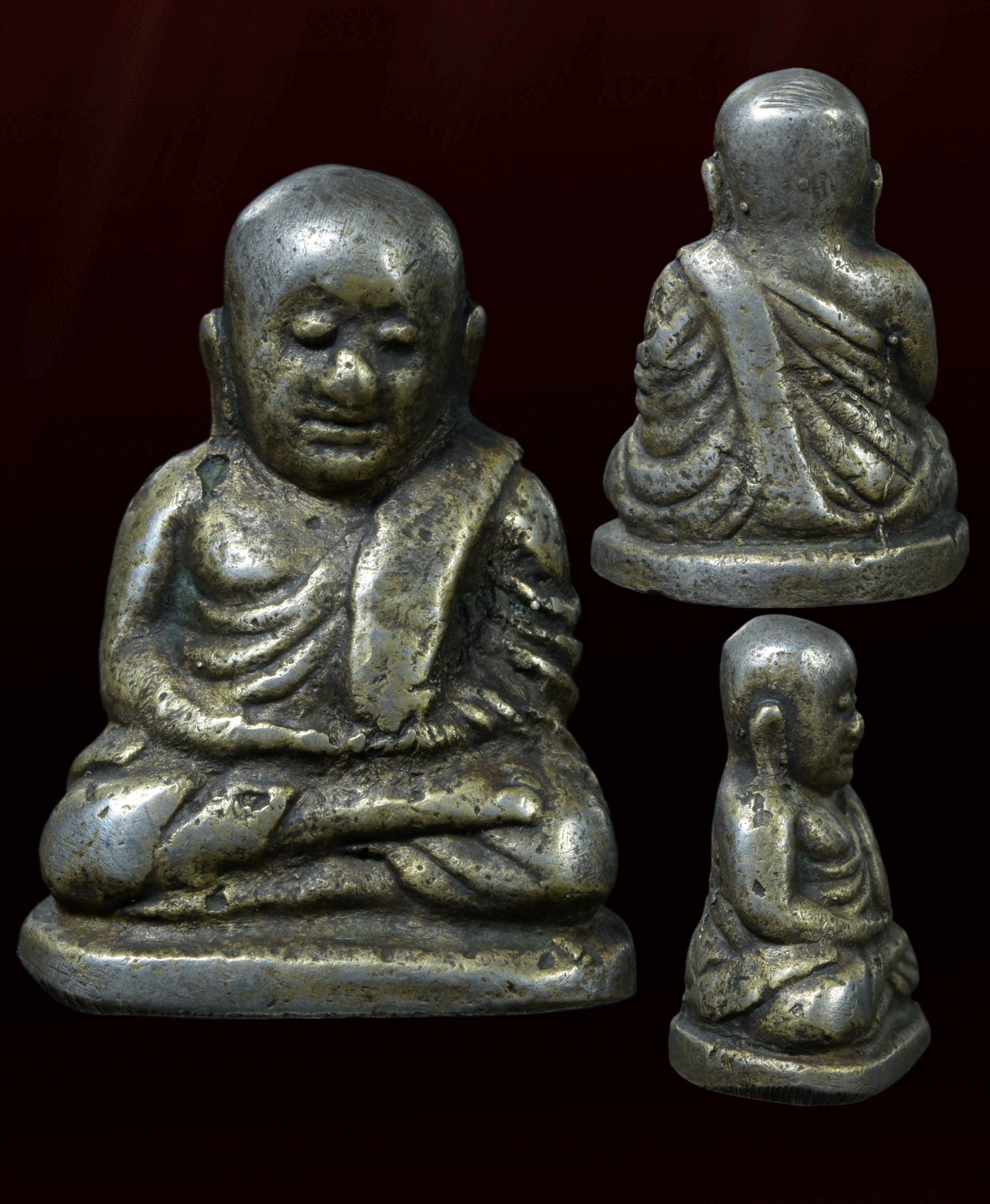 หลวงพ่อเงิน พิมพ์นิยม เนื้อแก่เงิน