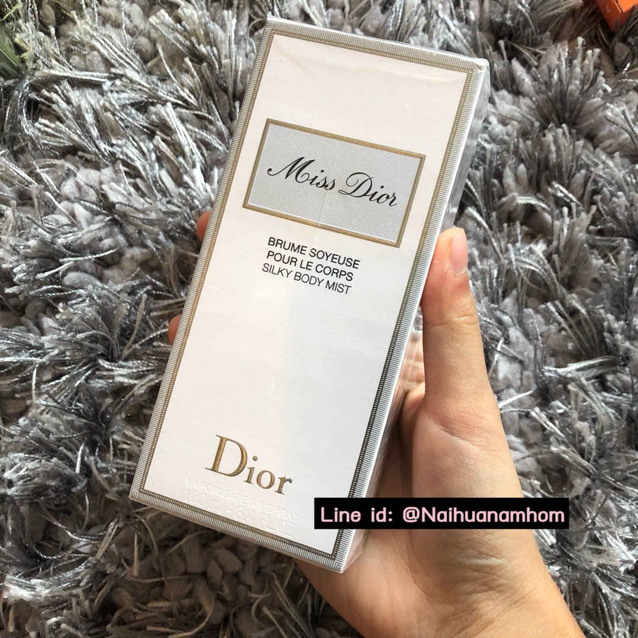 น้ำหอม Miss Dior Brume Soyeuse Pour Le Corps Silky Body Mist 100ml (กล่องซีล)