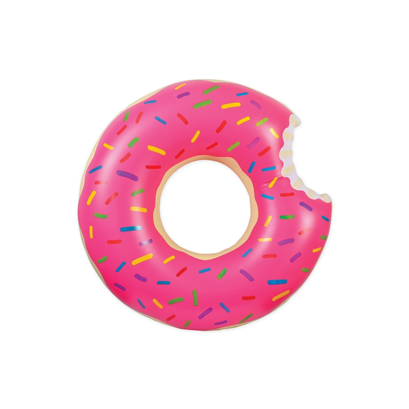 ห่วงยางโดนัทสีชมพู Inflatable Pink Donut Ring Pool Float