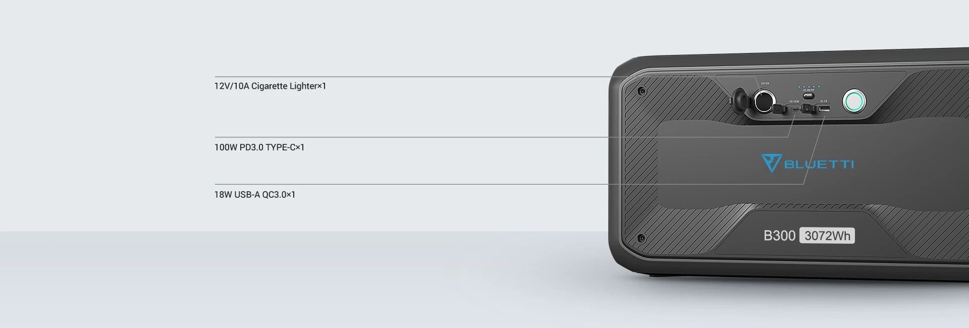 BLUETTI B300 Expansion Battery | 3072Wh แบตเตอรี่เสริมสำหรับ AC200MAX และ AC300