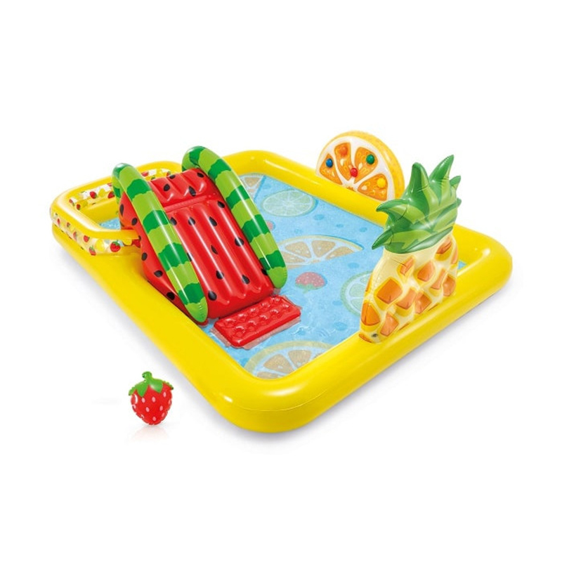 Intex ชุดสระน้ำเด็ก ลายผลไม้มหาสนุก Inflatable Baby Pool Fruity Set with Slider
