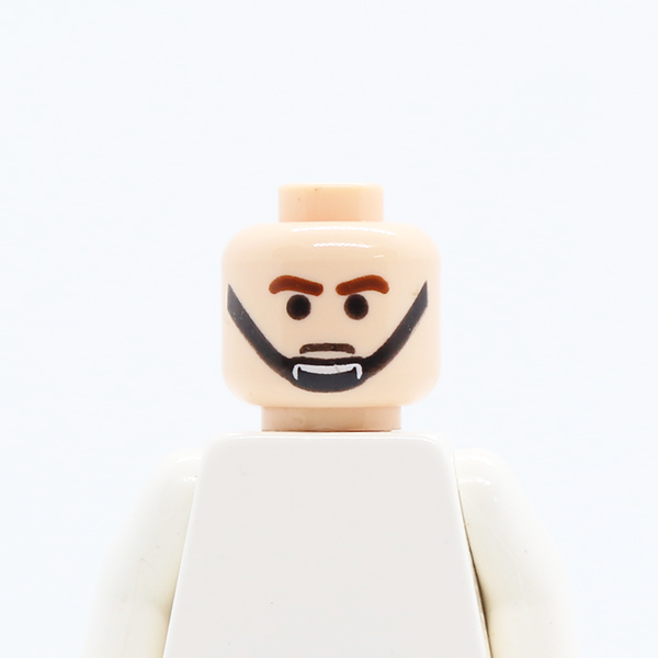 Male Brown Eyebrows and Black Chin Strap Pattern