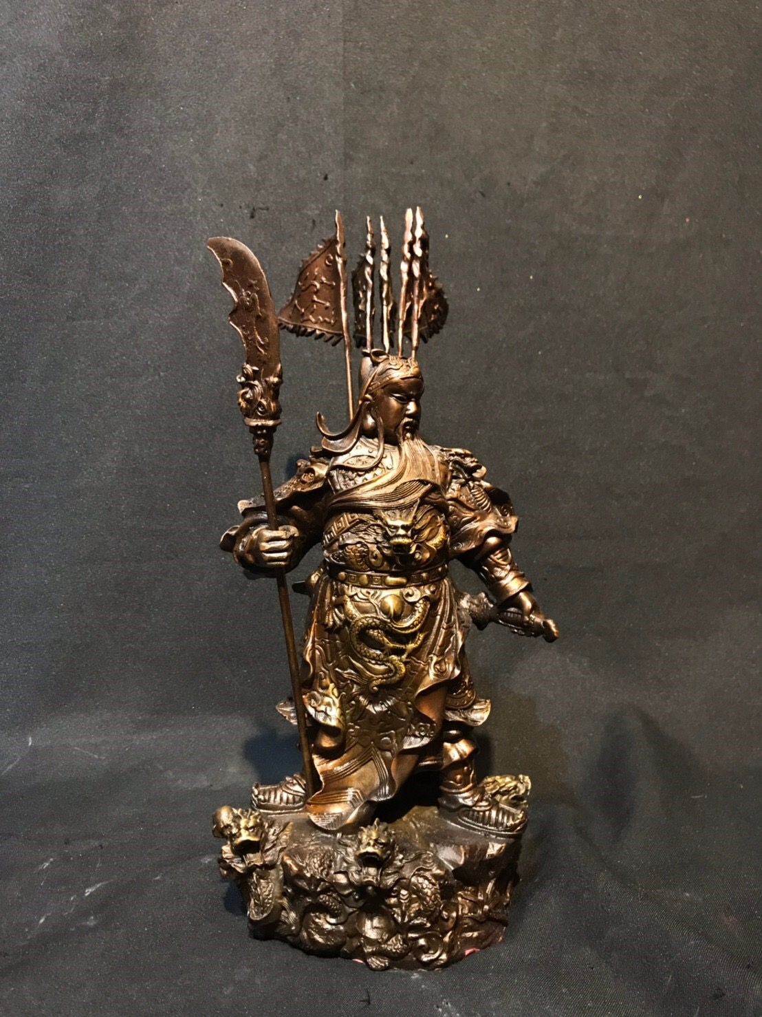 เทพเจ้ากวนอู ปาง 5 ธงยกทัพ หน้าตัก 5 นิ้ว